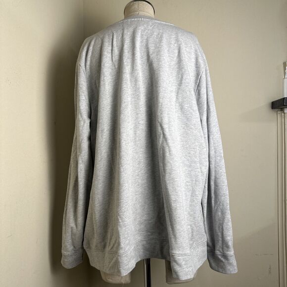 Denim & Co. Cotton Pullover Top with Colorful Rhinestone Embellishing Floral XL - Picture 6 of 8